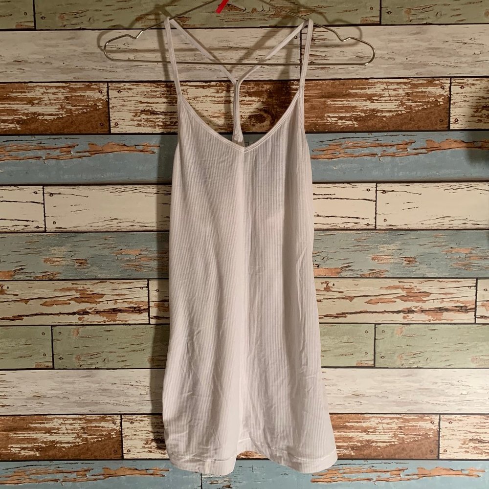 LULULEMON White Rackerback Singlet Size 6